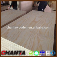 Linyi fábrica de muebles de grado pino de madera contrachapada baratos laminado hojas